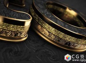 AE模板-E3D黑酷黄金标志三维文字Logo动画 Black Gold Logo V5