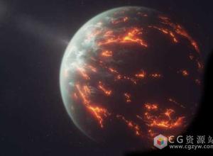 C4D教程-Octane Render制作毁灭星球 Cinema 4D – Realistic Planet Atmosphere using Octane Render Tutorial(含工程)