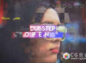 AE模板-电子时尚动态毛刺视频包装宣传片 Dubstep Fashion Promo