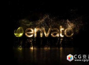 AE模板-粒子标志消散Logo展示 Particle Logo