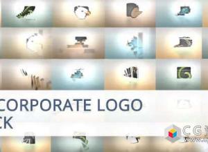 AE模板-30个企业标志翻转Logo动画 30 Corporate Logo Animation Pack