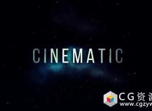 AE模板-大气黑暗场景粒子烟雾碎玻璃动态文本动画动作预告片