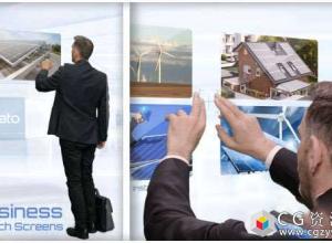 AE模板-商业高科技点击屏幕视频展示 Business Hi-Tech Screens