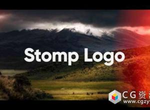 AE模板-快速假期介绍文字图片展示 Stomp Logo