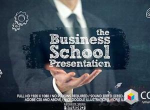 AE模板-商业学校学院介绍点击视频包装片头 Business School College Presentation