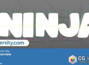 C4D运动图形卡通弹性弹跳文本动画创建视频教程