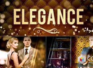 AE模板-优雅时尚婚礼颁奖典礼片头包装 Elegance