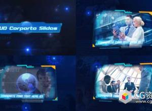 AE模板-高科技企业公司宣传片HUD幻灯片HUD Corporate Slides免费下载