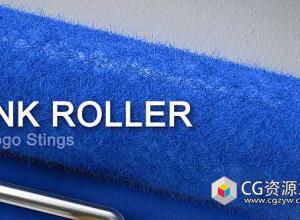 AE模板-三维墨辊滚筒Logo展示 Ink Roller