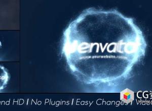 AE模板-Particles粒子环绕爆炸Logo展示 Particles Explosion Logo Reveal