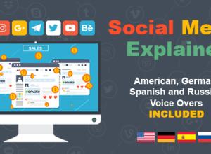 AE模板-MG动画社交媒体公司视频解说宣传片头Social Media Explainer