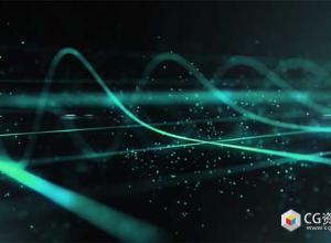 AE模板-高科技科幻文字标题波浪数据动画HUD片头Science Opener