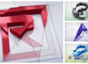 AE模板-三维挤压生长logo动画建筑公司宣传片头Architect Logo Build