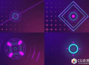 AE模板-现代彩色时尚标志介绍Logo片头 Bright Colors Logo