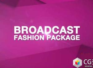 AE模板-时尚电视广告栏目包装片头 Broadcast Fashion Package