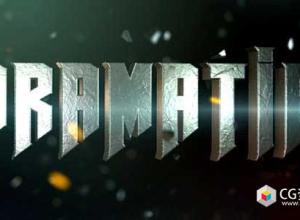 AE模板-E3D大气电影三维文字标题宣传片 Cinematic Title 2