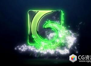 AE模板-电力能量粒子logo标志演绎electric-logo-reveal