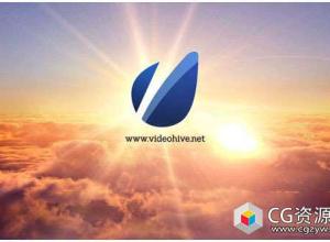 AE模板-史诗天空标志汇聚Logo展示 Epic Sky Logo Reveal