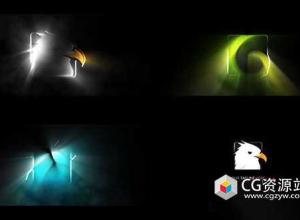 AE模板-扫光发散光泽标志logo宣传片头动画 Light Logo Reveal