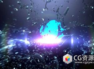 AE模板-液体飞溅标志汇聚Logo展示动画 Liquid Splash Logo Reveal II