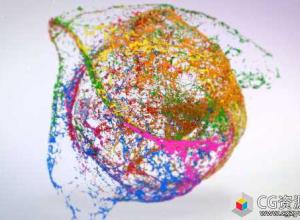 AE模板-混合油漆标志汇聚冲击爆炸Logo动画 Mixing Paints Logo Reveal