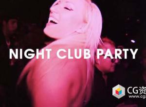 AE模板-动感夜总会派对DJ俱乐部音乐舞会宣传片开场Night Club Party