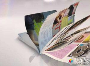 AE模板-E3D制作三维杂志翻页翻书商品介绍展示动画 Magazine Promotion