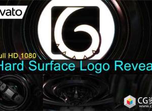 AE模板-E3D三维机械场景硬表面标志Logo动画 Hard Surface Logo Reveal