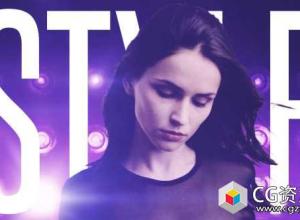 AE模板-动感时尚闪光灯背景文字视频包装 Reflector Flash Intro