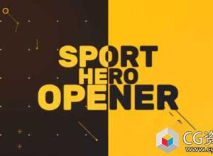 AE模板-体育极限运动宣传片头-Sport Hero Opener