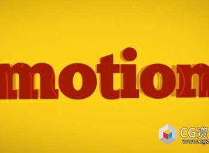 AE模板-广告广播多彩大字标题片头动画 Typo Promo