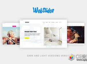 AE模板-网站宣传主题演示介绍片头 WebSlides