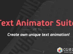 AE脚本-文字动画表达式随机生成预设脚本Text Animator Suite