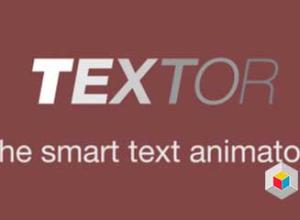 AE脚本-弹性缓冲出入文字动画脚本Aescripts Textor V1.1.6 + 使用教程