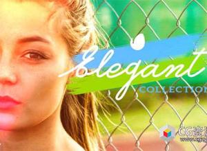 AE模板-女性时尚文字动画彩色笔刷手写字幕标题动画feminine-titles