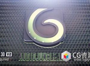 AE模板-E3D史诗三维游戏Logo片头动画 Tech Logo Reveal