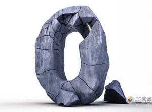 C4D教程-快速制作破碎石头类型教程C4D Cinema 4D – Creating an Epic Rock Type Tutorial 免费下载