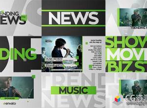 AE模板-动感时尚音乐网络介绍栏目包装片头 Dynamic Show Package