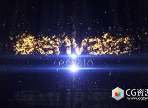 AE模板-Particle金色粒子汇聚Logo片头开场企业宣传片Particle Logo Reveal免费下载