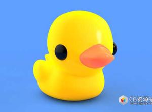 C4D教程-小黄鸭柔体动力学与网格变形器教程 免费下载
