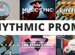 AE模板-节奏感企业公司宣传分屏滑块图文幻灯片介绍 Rhythmic Promo