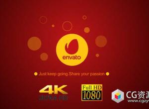 AE模板-简单倒计时形状标志logo动画simple mosaic logo