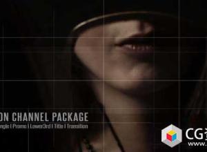 AE模板-电视设计 时尚频道套餐图片网格栏目包装