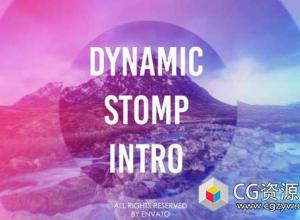 AE模板-动态快速假期介绍图片视频片头 Dynamic Stomp Intro