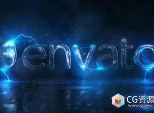 AE模板-电影史诗电流闪电三维Logo展示动画 Electricity Logo