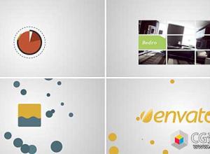 AE模板-简单图形标志介绍Logo动画 Logo Reveal