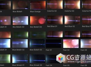 FCPX转场插件-60种唯美镜头炫光特效转场Transmorphic for FCPX