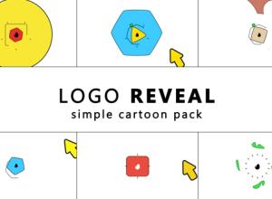 AE模板-简单扁平化卡通标志MG动画simple-cartoon-logo-reveal