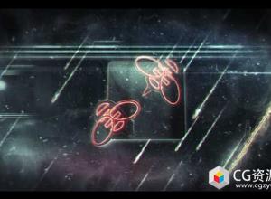 AE模板-大气标志揭示开场宣传片流星背景Logo动画 Meteor Epic Logo Technology
