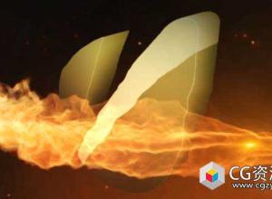 AE模板-史诗电影火焰Logo动画 Dragon Born